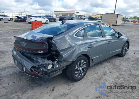 2023 Hyundai Sonata Hybrid Blue из США, поврежденный, VIN KMHL24JJ2PA055586